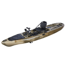 2020 China OEM wholesale water pedal single fishing kayak sit on top with aluminum frame seat